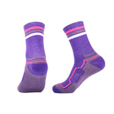 Crew Merino Wool Hiking Socks for women | Colorblock Stripes